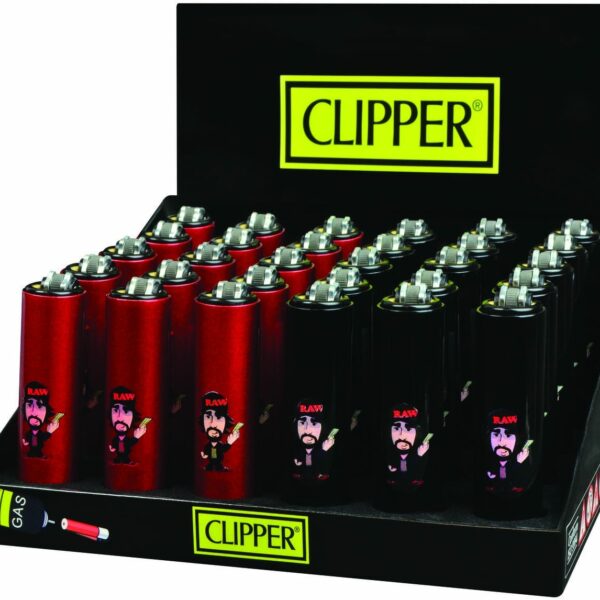 Clipper Lighters Metal Raw Guy