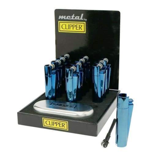 Clipper Full Metal Blue Lighters