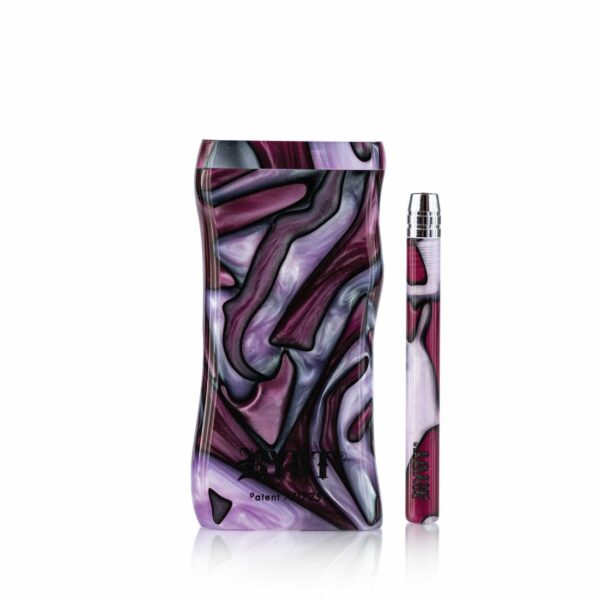 RYOT® Large 3inch Acrylic Dugout in Purple and White with Matching One Hitter