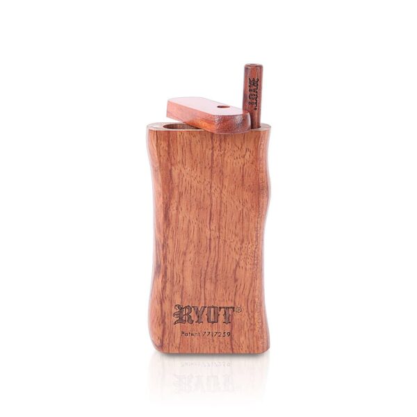 RYOT® Large 3inch Wooden Dugout in Rosewood with Matching One Hitter