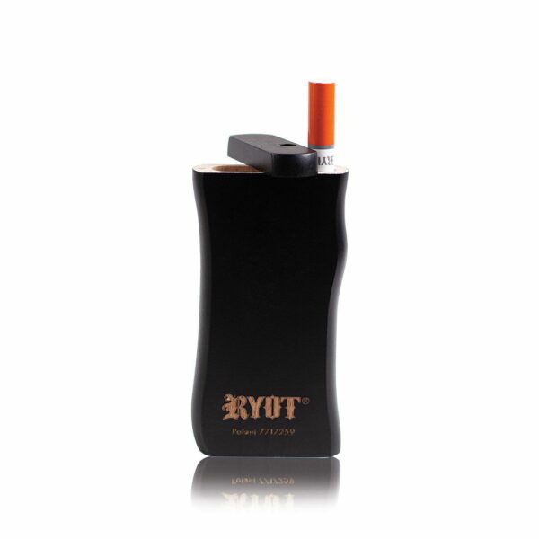 RYOT® Large 3inch Wooden Magnetic Dugout in Black with CIG-1 Bat