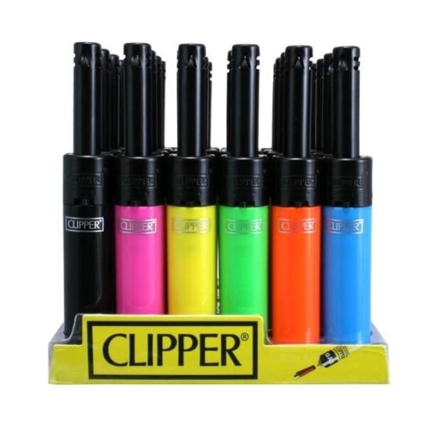 Clipper 6-Color Black Utility Lighter