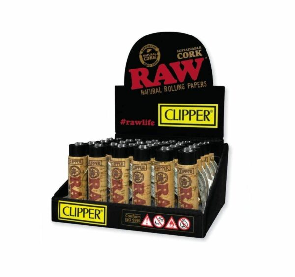 Clipper Natural Cork Raw Lighters