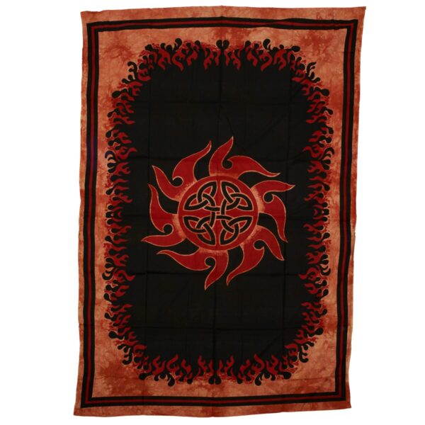 Fire Wheel Cotton Tapestry