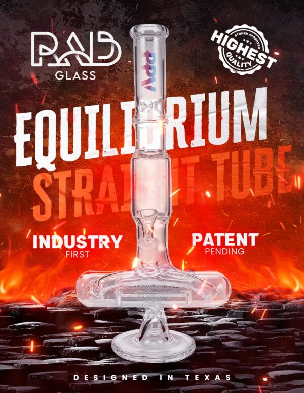 RAD Glass Equilibrium Straight Tube