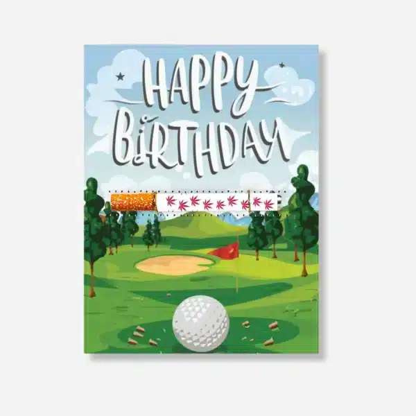 Epic Wholesale - KushKards Golf Happy Birthday Greeting Card