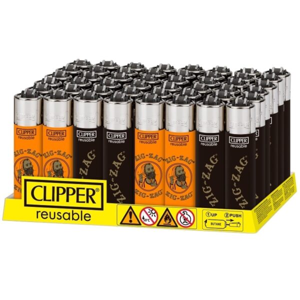 CLIPPER LIGHTERS ZIG-ZAG 48CT - TRAY