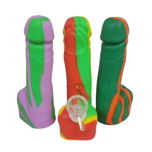 Silicone Penis Pipe – Multi-colored