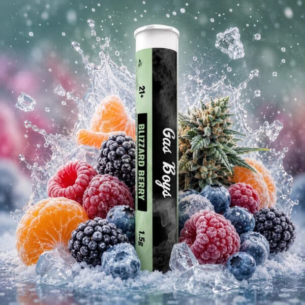 Gas Boys Blizzard Berry Infused Pre-Roll 1.5g – 2 Pack