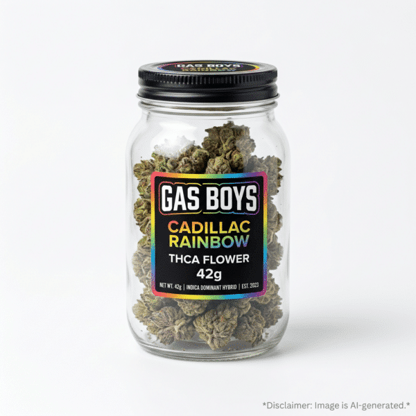 Gas Boys Cadillac Rainbow THCA Flower 42g Jug