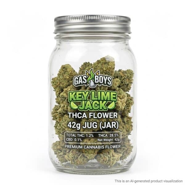 Gas Boys Key Lime Jack THCA Flower 42g Jug