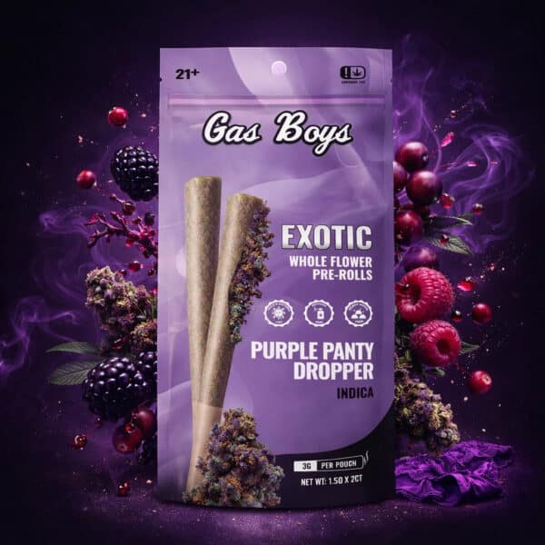 Gas Boys Purple Panty Dropper Whole Flower Pre-rolls 2ct