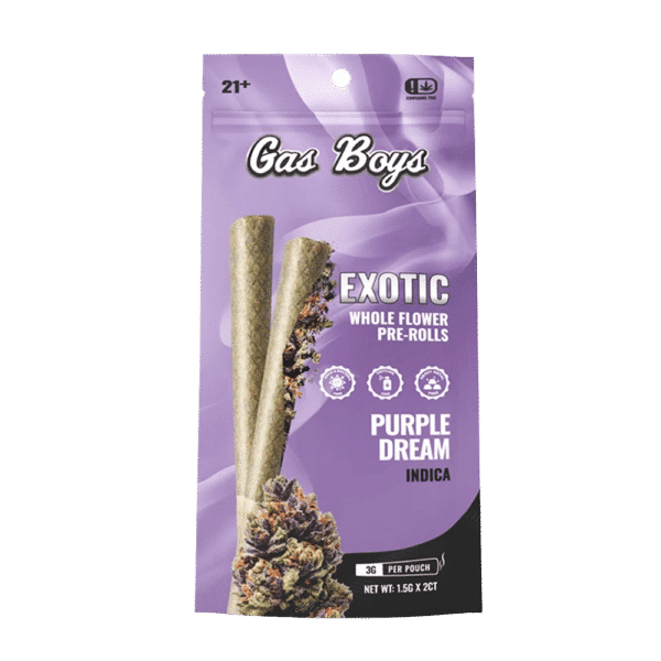 Gas Boys Purple Dream Whole Flower Pre-rolls 2ct 1.5g