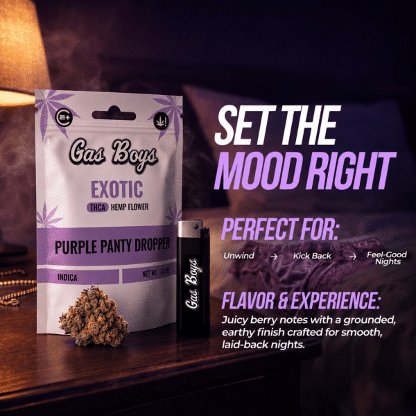 Gas Boys Purple Panty Dropper THCA Flower 3.5g Bag