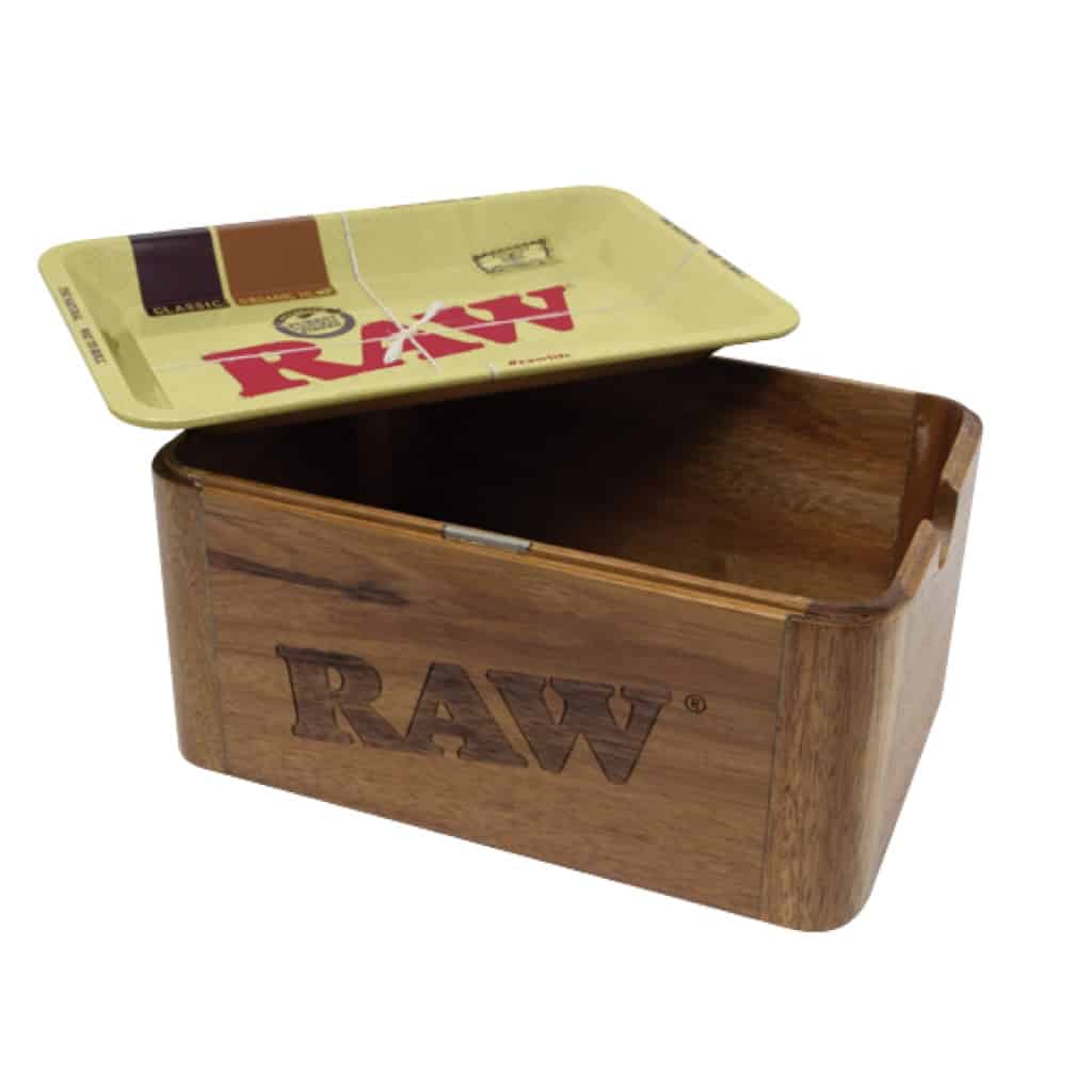 Raw Cache Box Mini – Magnetic Storage with Tray