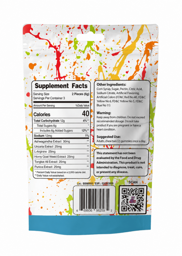 Boner Bears Extra Strength Gummies – 4ct Bag