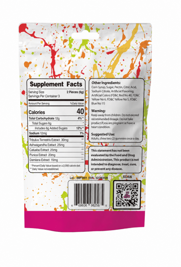 Boner Bears Bliss Extra Strength Gummies 4ct Bag
