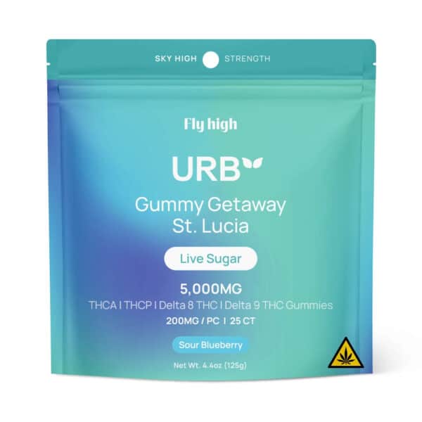 Epic Wholesale - URB THCA Live Sugar Gummies 5000mg – Sour Blueberry 25ct