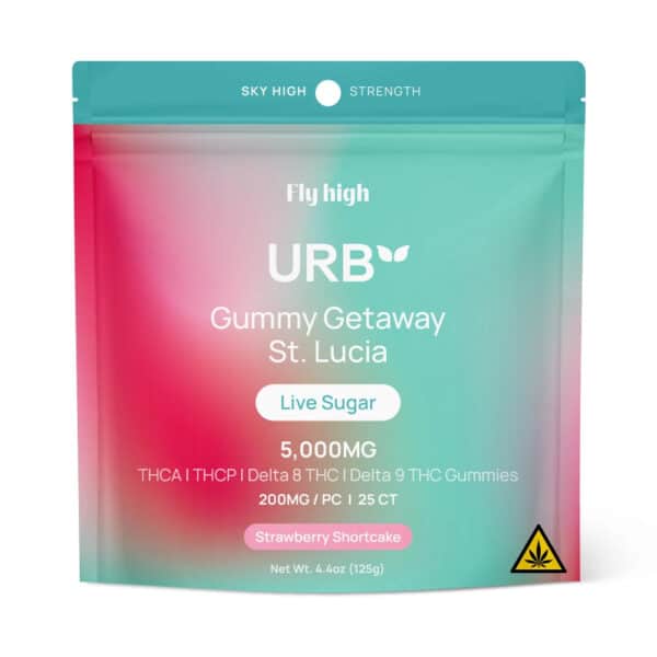 Epic Wholesale - URB Live Sugar Gummies 5000mg Strawberry Shortcake 25ct