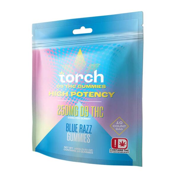 Torch Blue Razz Delta 9 Gummies – 25mg, 10-Pack