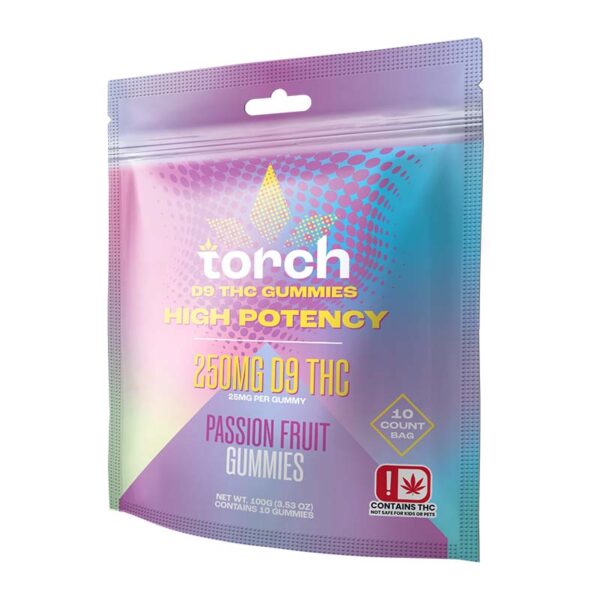 Torch Delta 9 Passion Fruit Gummies 25mg 10-Pack