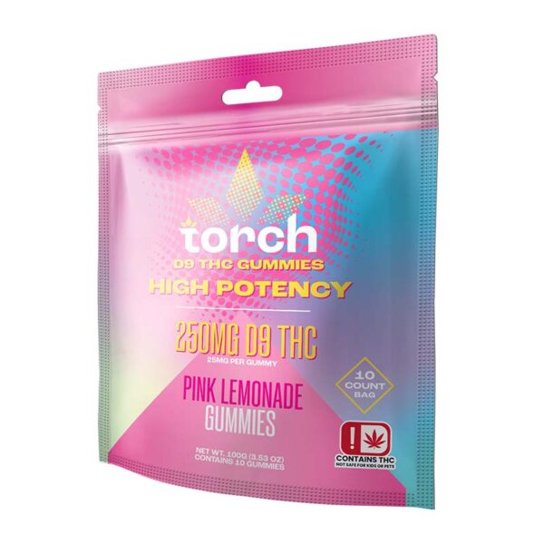 Torch Pink Lemonade Delta 9 Gummies 25mg 10-Pack
