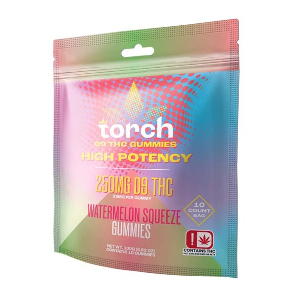 Torch Watermelon Squeeze D9 Gummies 10-Pack 25mg