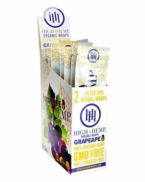 High Hemp Herbal Wraps  - Grape 25ct Box