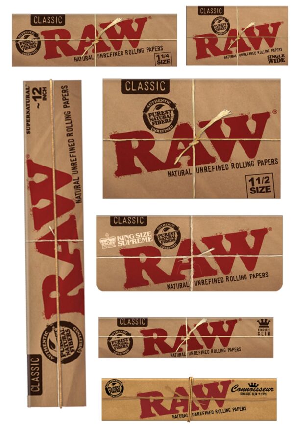 RAW Classic Rolling Papers Collection